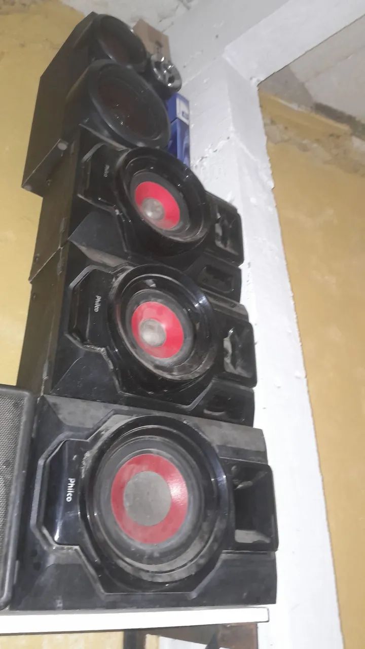 Caixa de som de micro stem 