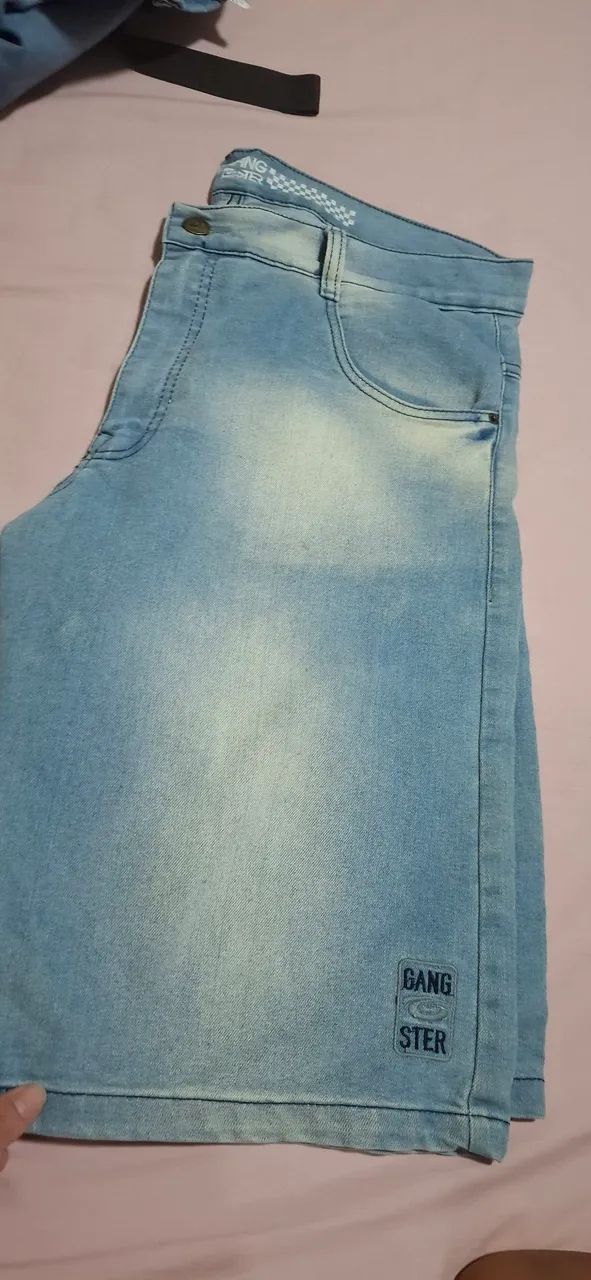 Bermuda jeans marca GANGSTER tamanho 46 - Foto 3
