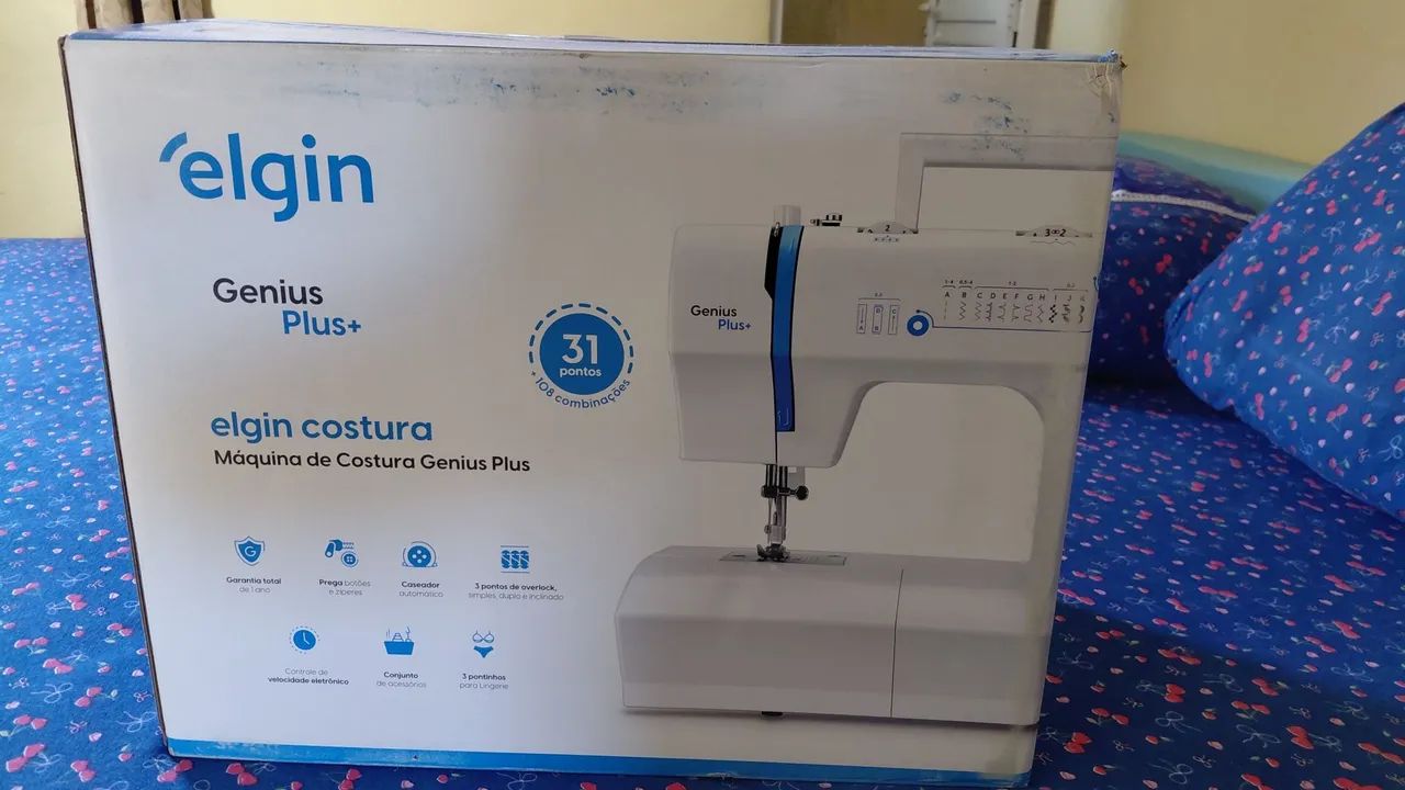 Máquina de costura elgin nova - Foto 2