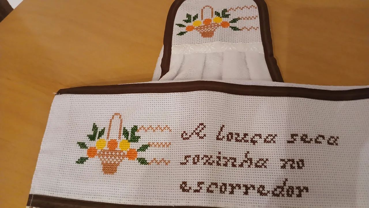 Kit de pano de prato+bate mão - Foto 2