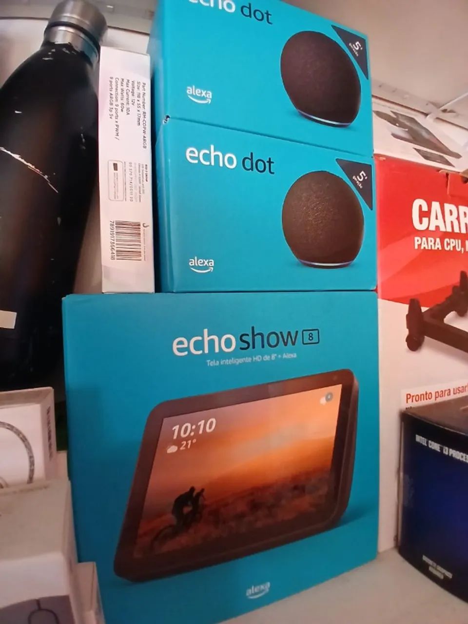 Amazon alexa Echo Dot 5 + Mão do Hulk - Foto 4