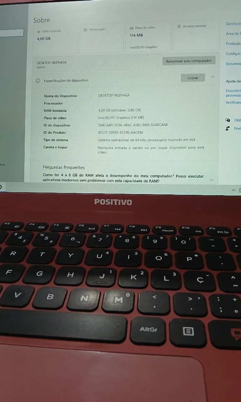 Notebook Positivo Motion Q464C - Foto 3
