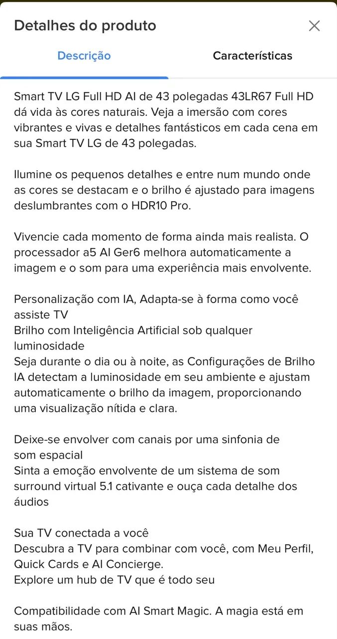 TV LG 43 polegadas  - Foto 2