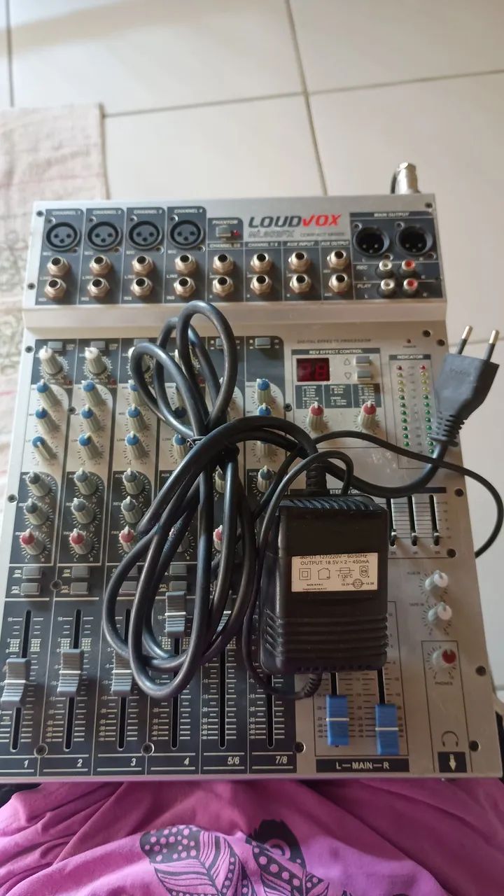 Mesa de Som Loudvox ML802FX - 8 Canais - Foto 4