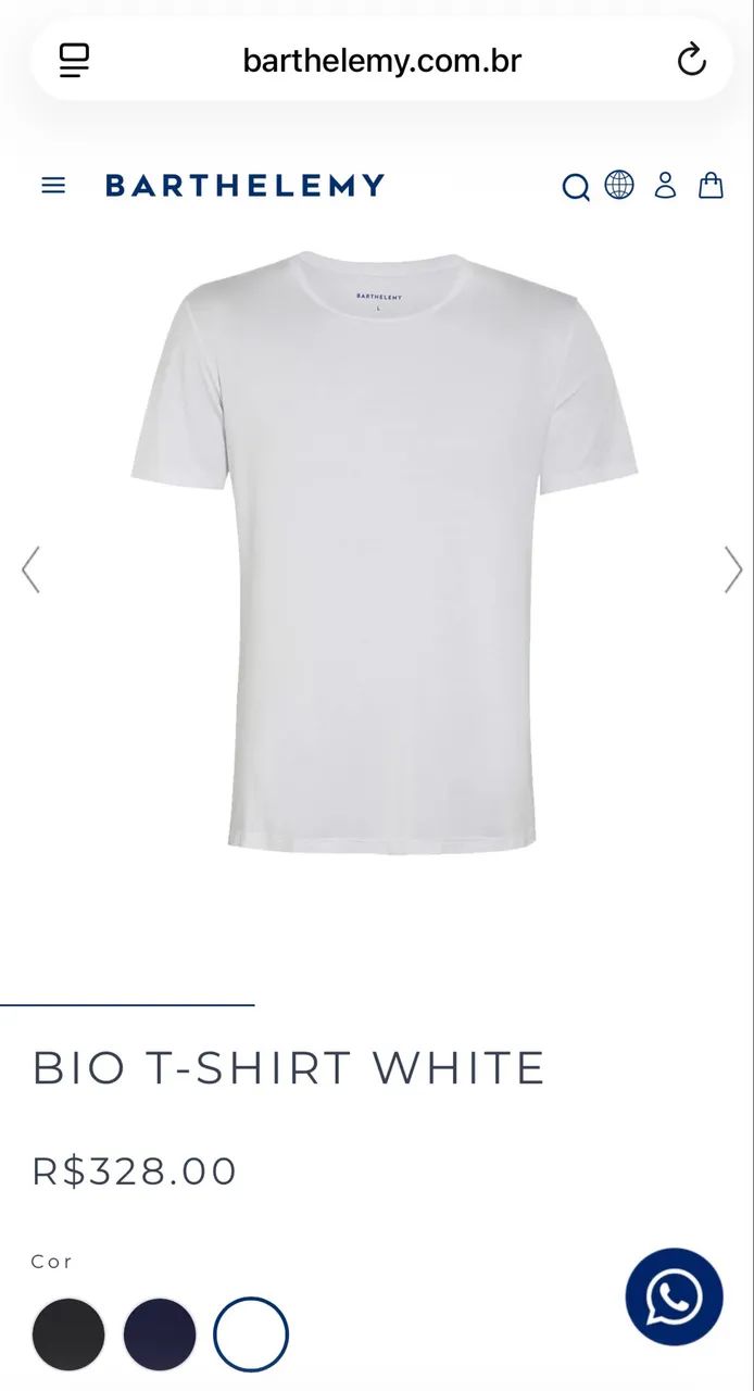 BIO T-SHIRT WHITE BARTHELEMY - Foto 4