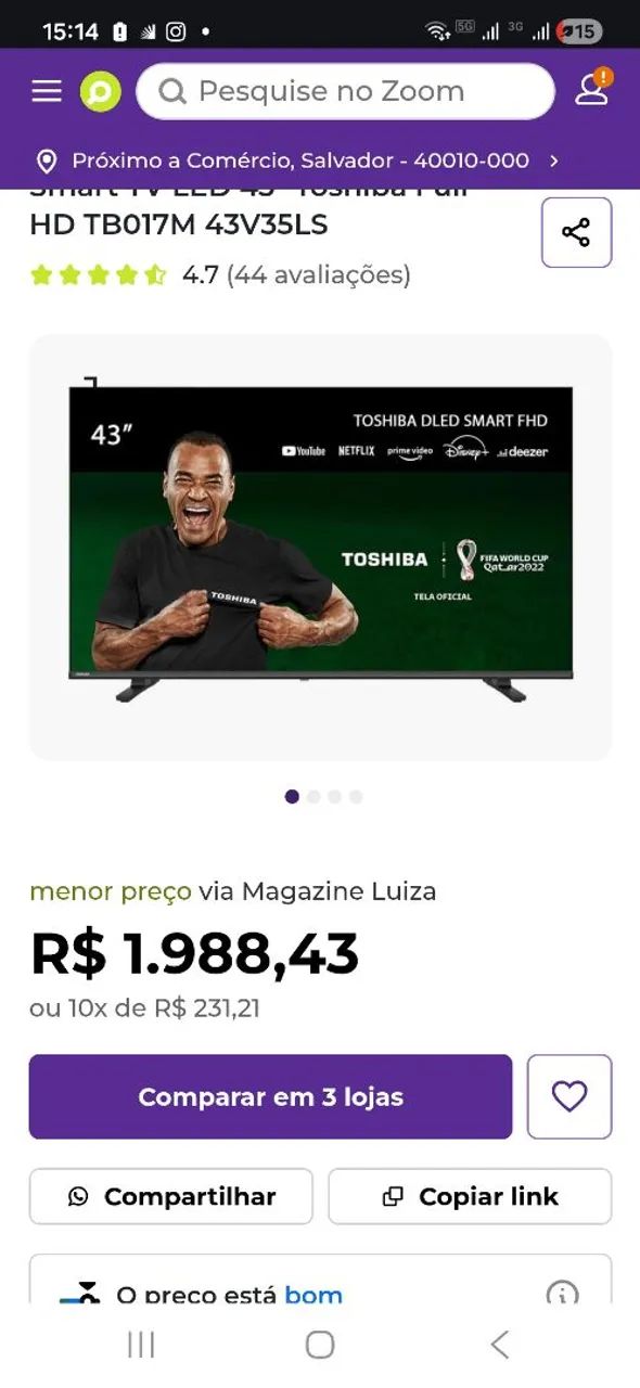 SMART TV 43 POLEGADAS  - Foto 2