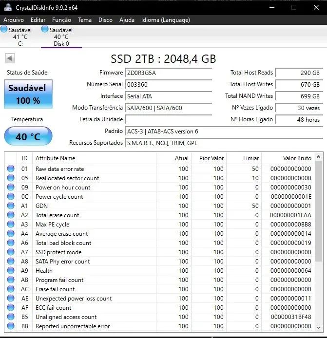 SSD SATA 2TB novo - Foto 2