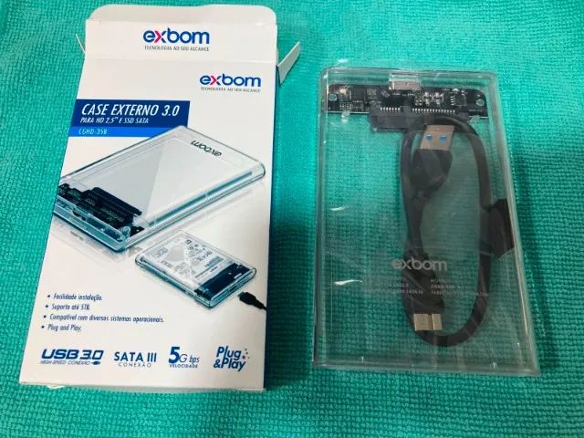 CASE HD SSD EXTERNO TRANSPARENTE        - Foto 2