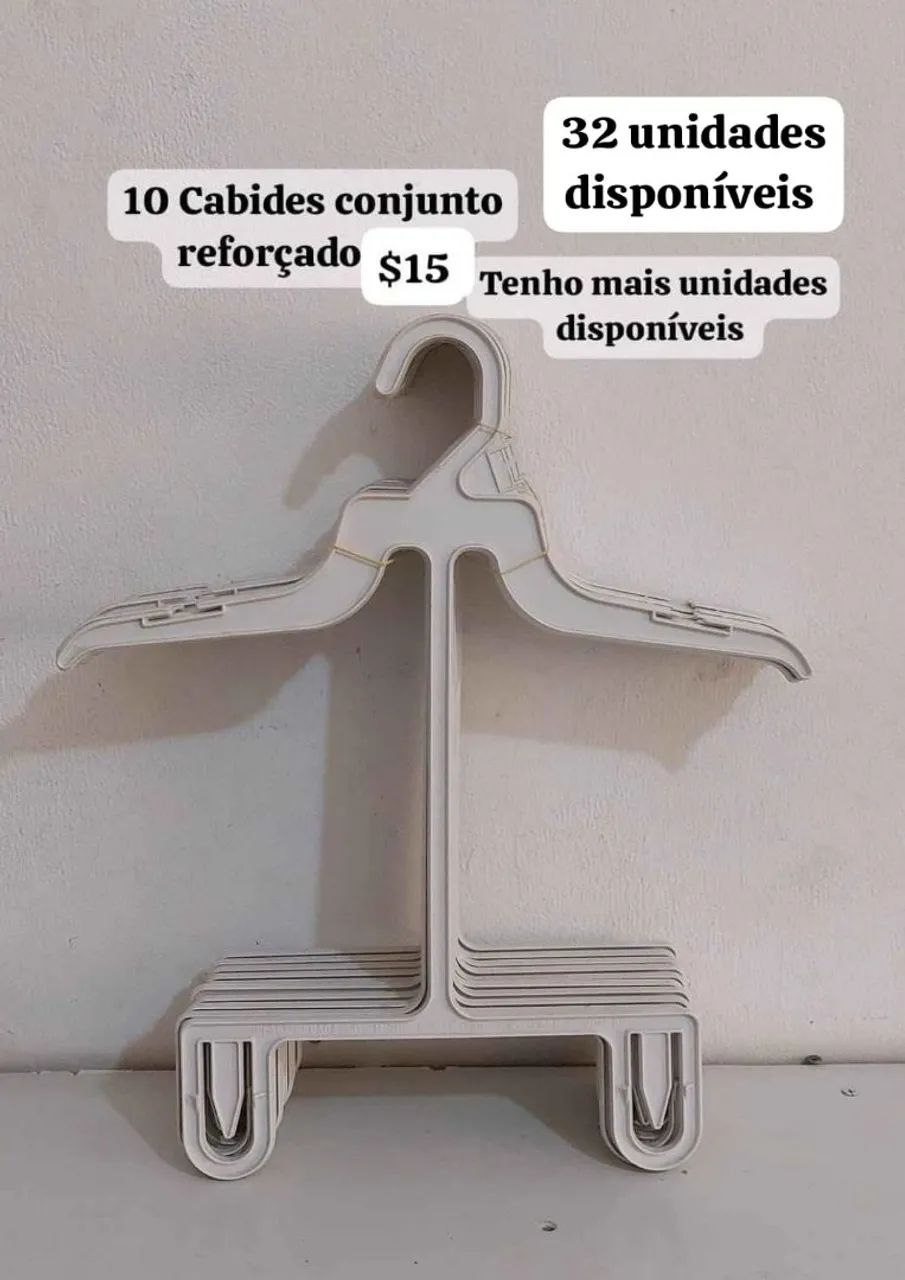 Cabides infantis acrílico e plástico modelos variados  - Foto 4