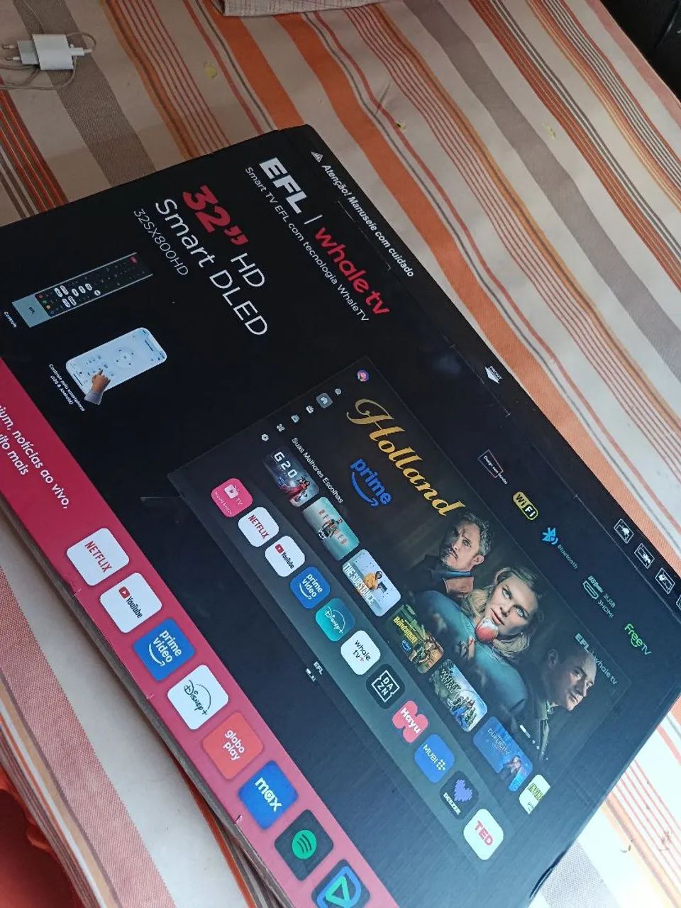 TV 32 polegadas 4k nova na caixa nota fiscal  - Foto 2