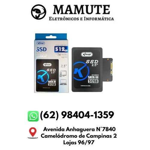 Ssd Knup 512gb Sata 3 2.5 Leitura Rápida Para Pc E Notebook