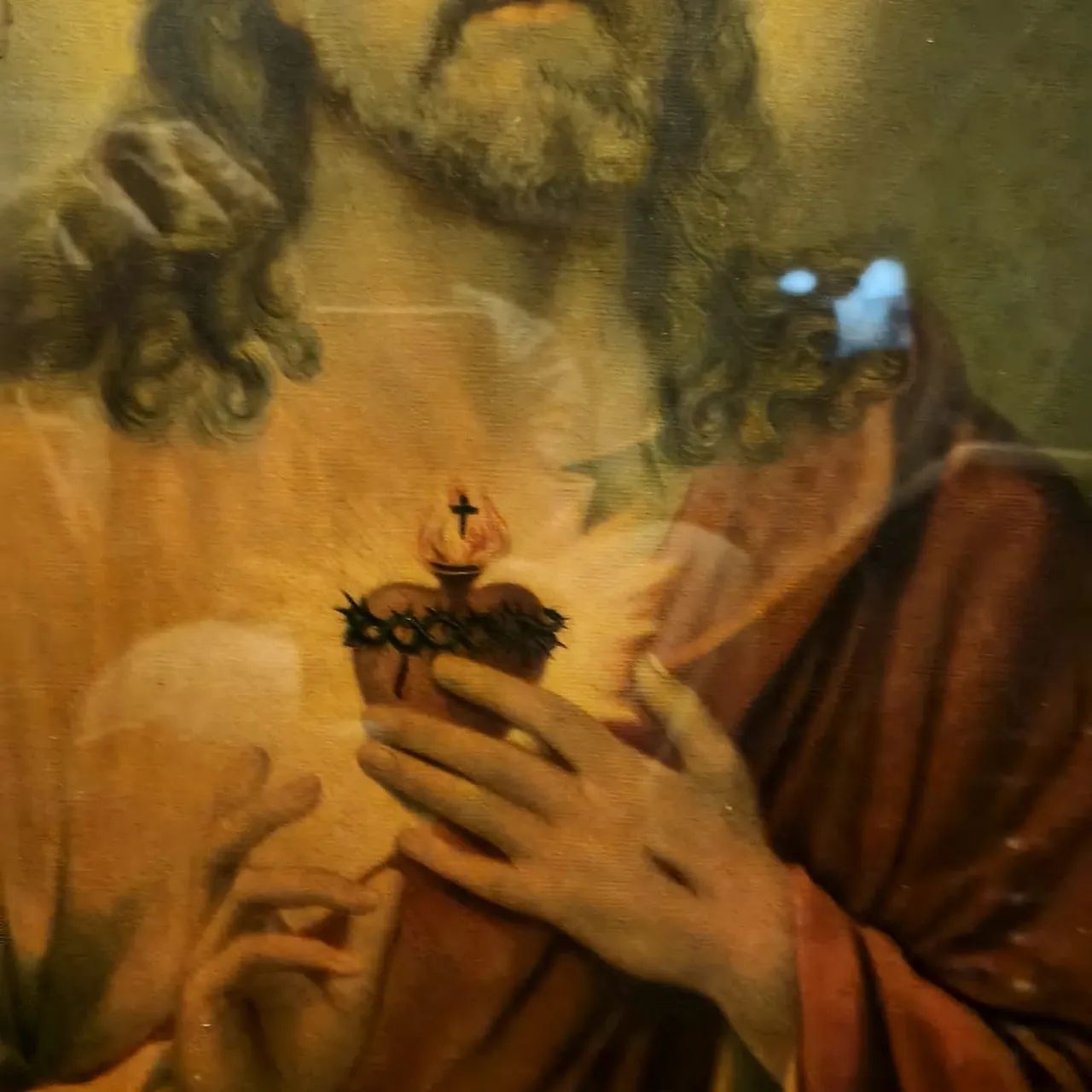 Quadro antigo de jesus - Foto 5
