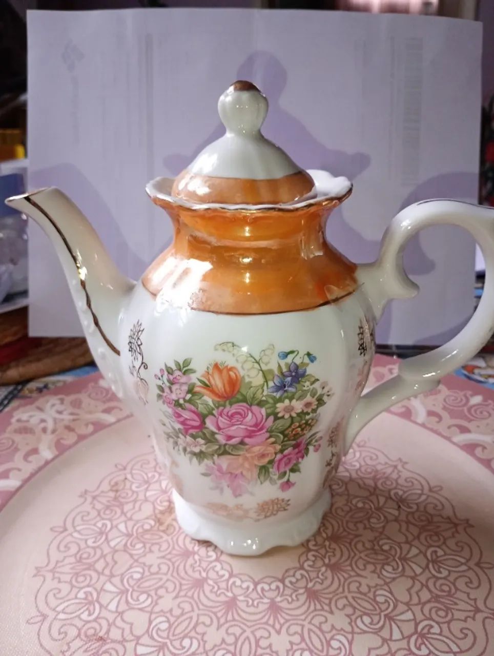 Bule de porcelana 