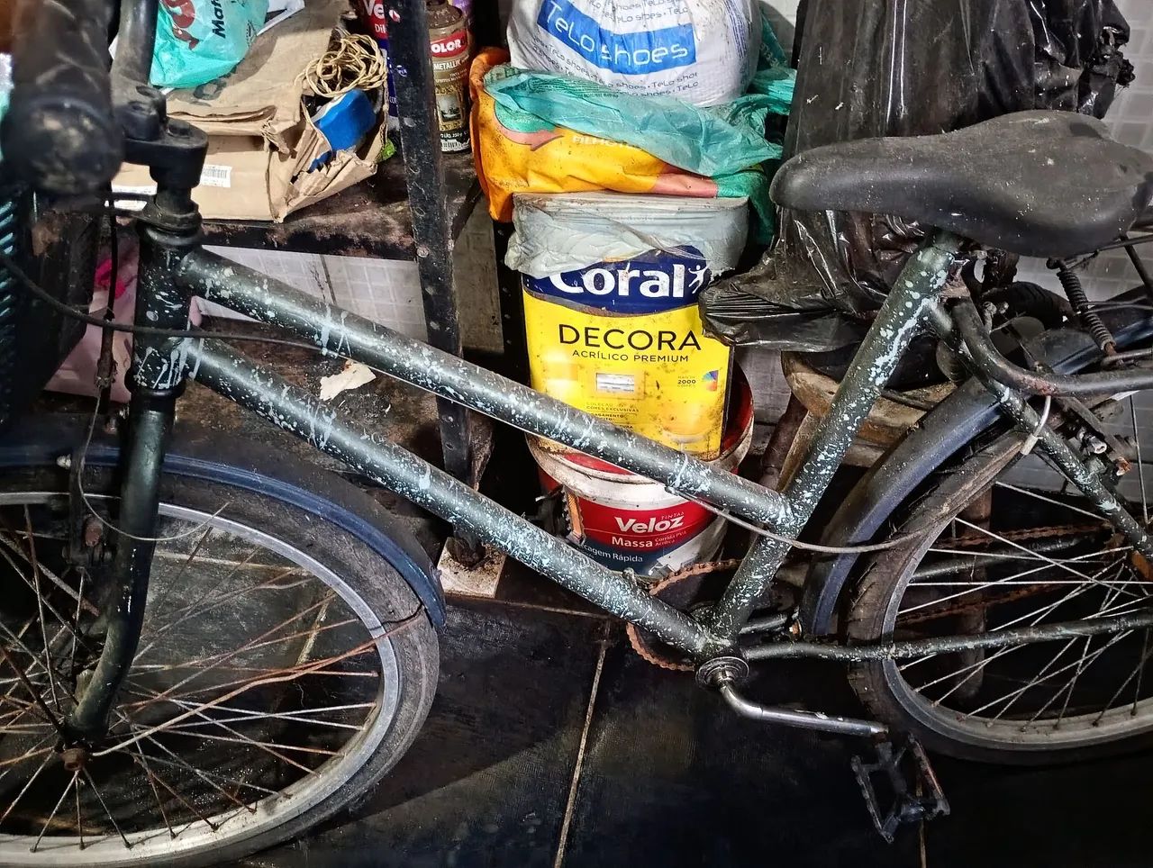 Bicicleta só estrutura tá boa  - Foto 3