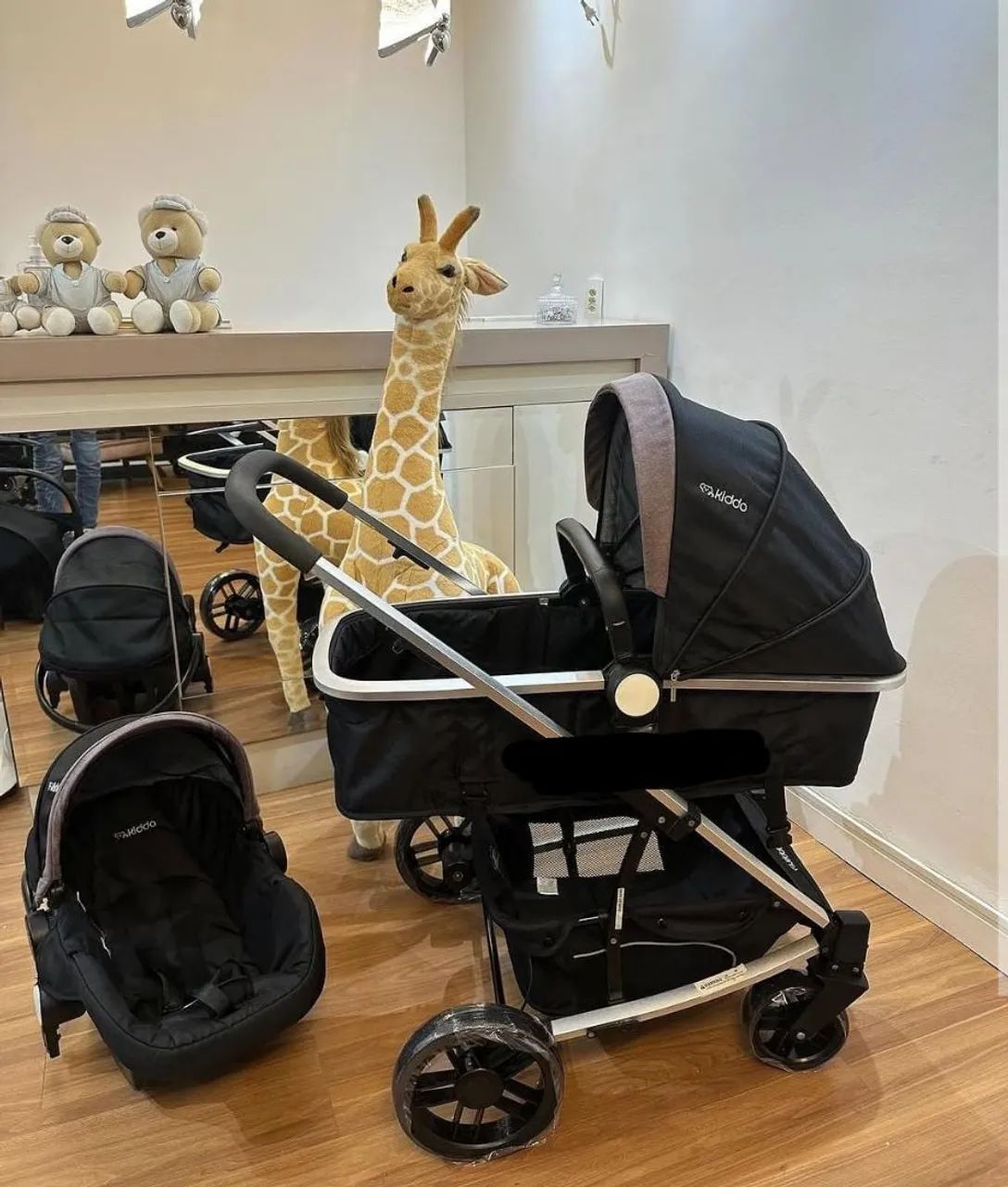 Carrinho Moisés Com Bebê Conforto  - Foto 3