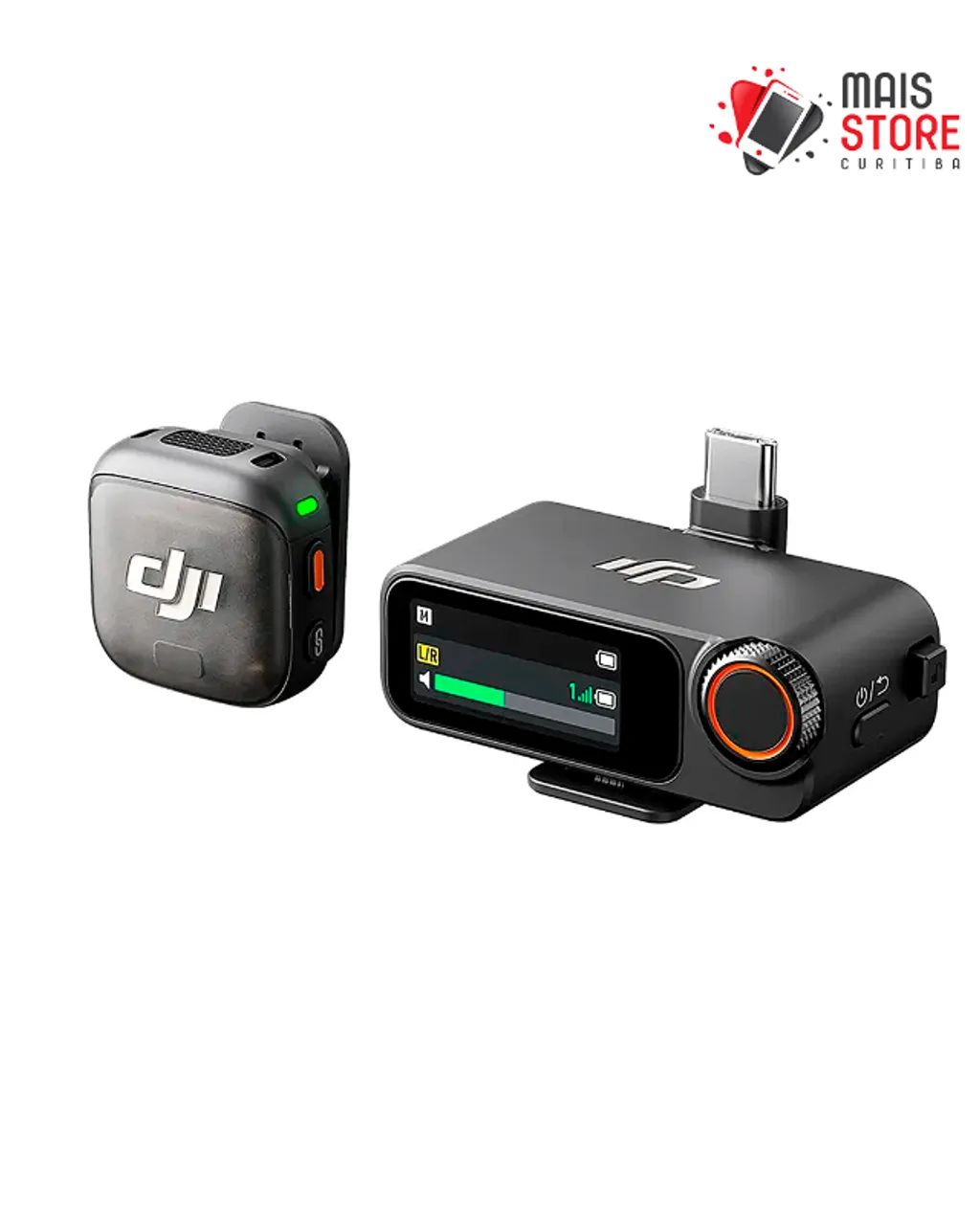 Microfone DJI Mic 3 (1 TX + 1 RX ) (Novo/Lacrado) - Microfones e