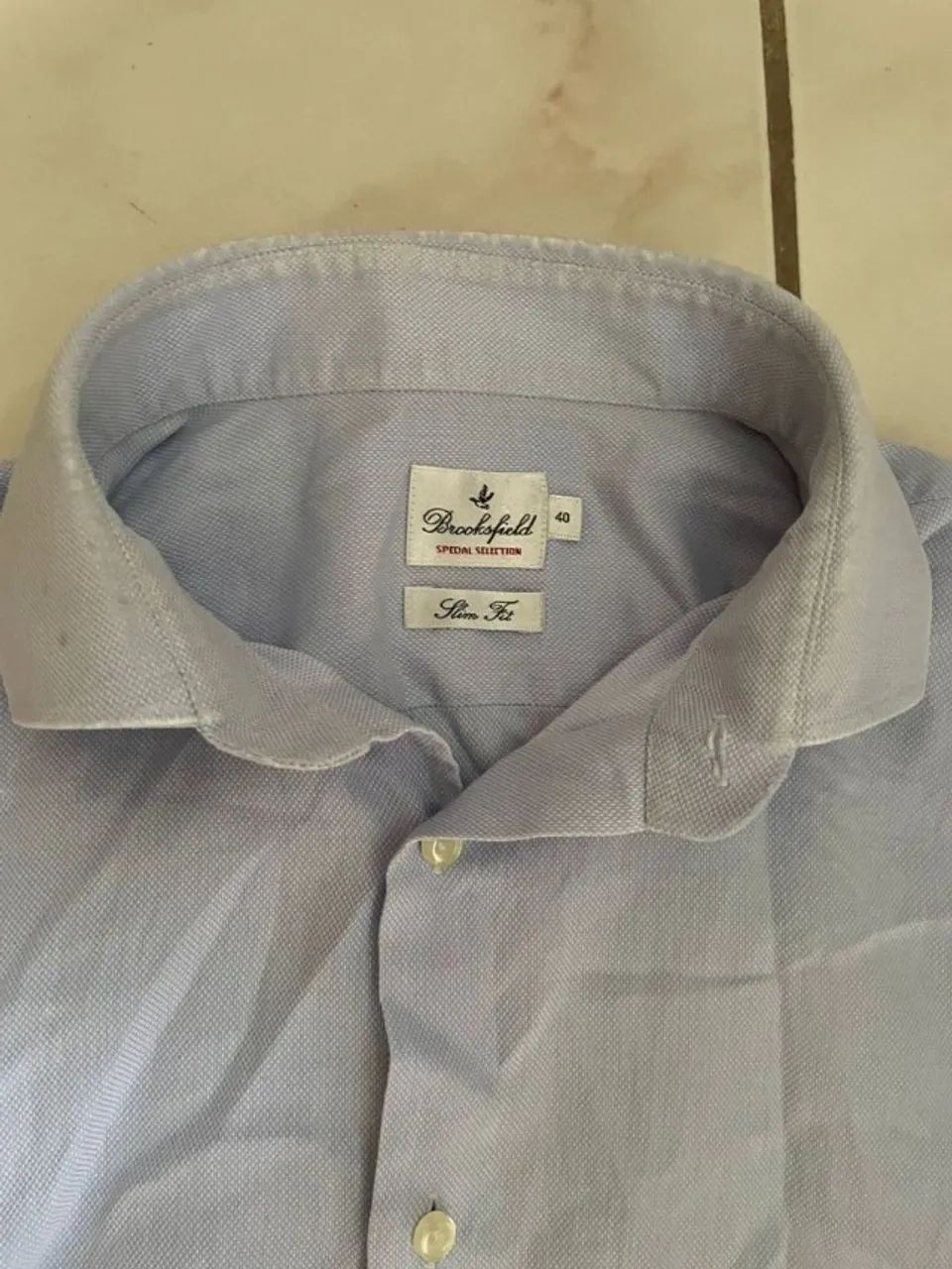 camisa azul macia feminina - Foto 2