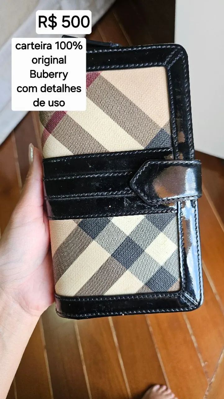 Carteira 100% Original Burberry 