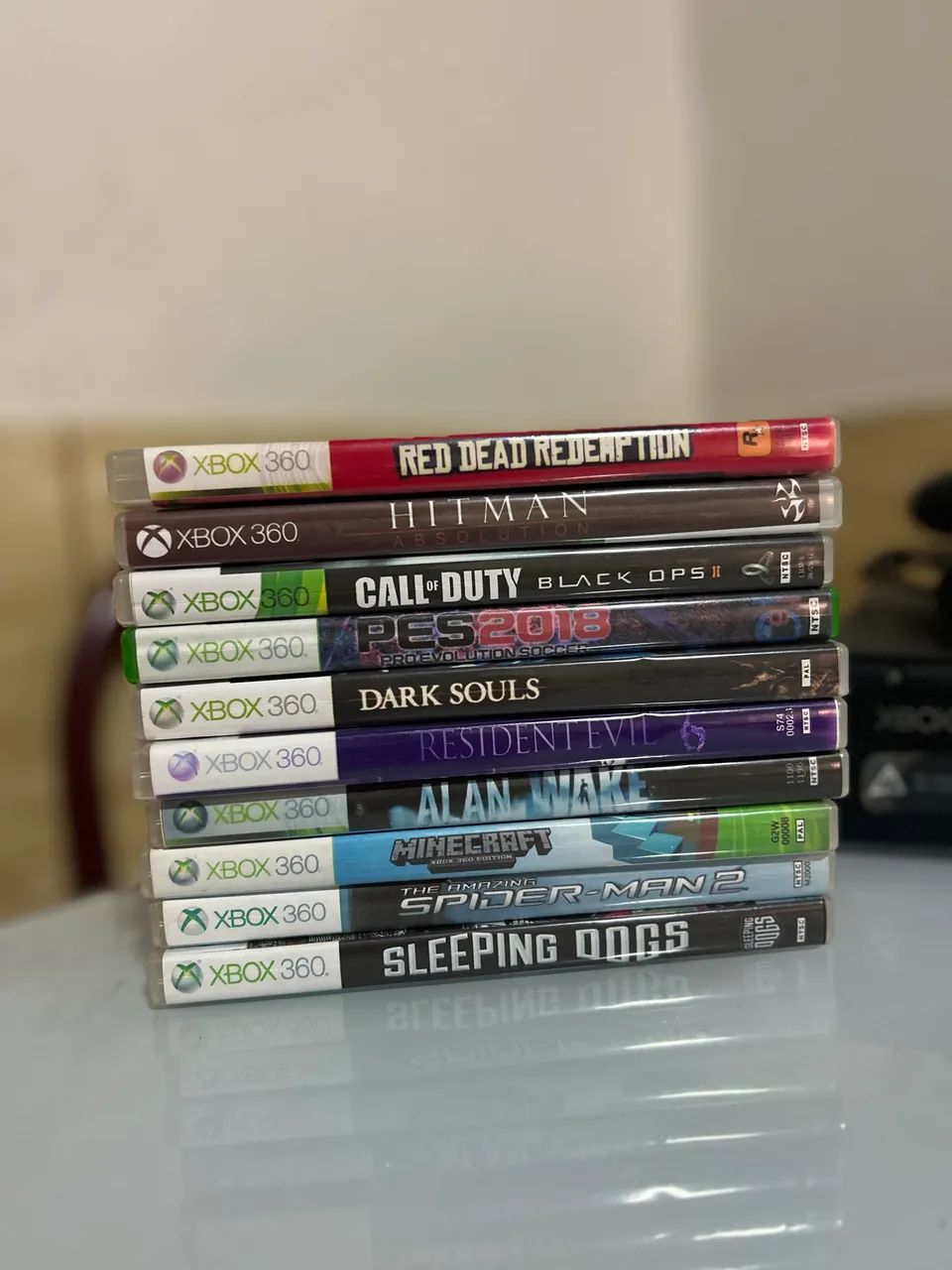 XBOX 360, 2 controles, com 150 jogos e vai com HD - Foto 5