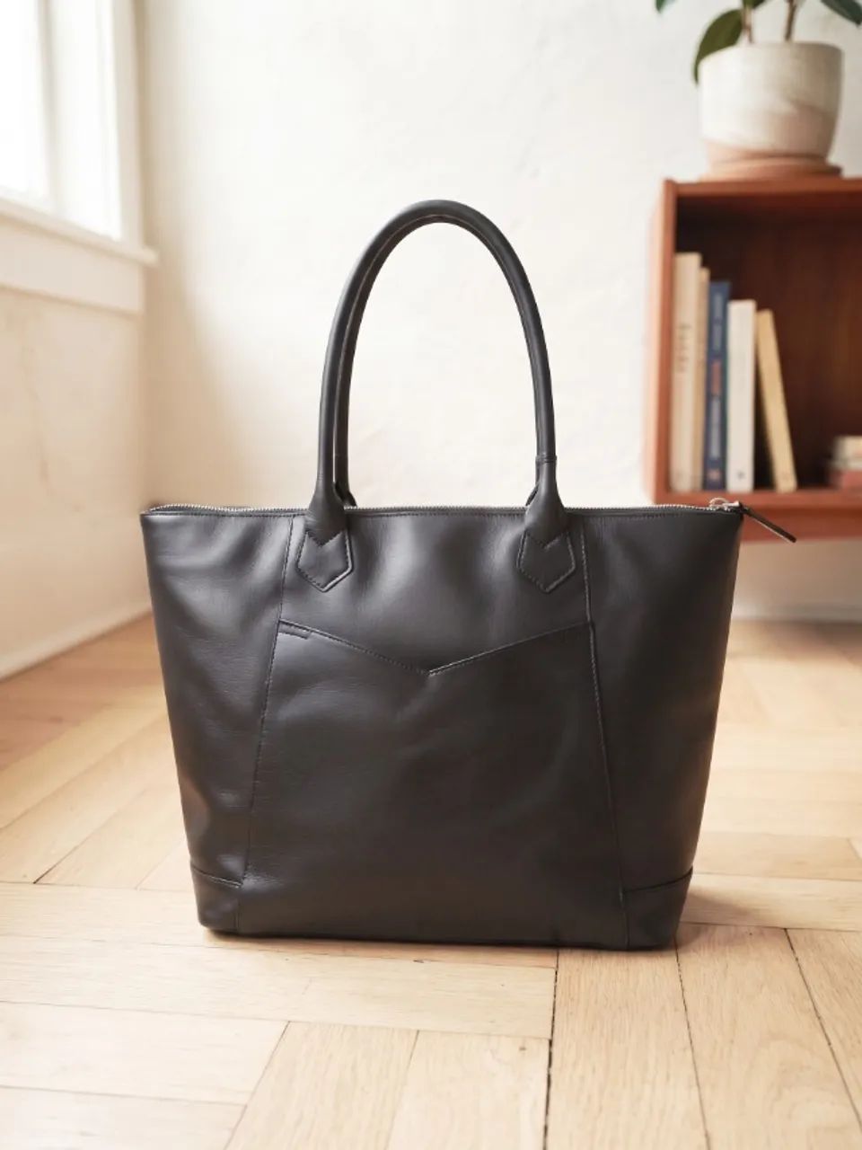 bolsa tote capodarte preta grande - Foto 3