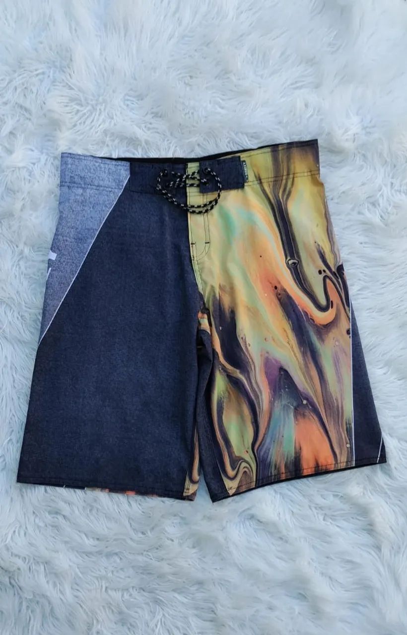 Bermuda de Banho Masculina Elastano Premium - AK