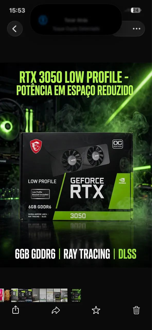 Placa de video RTX 3060