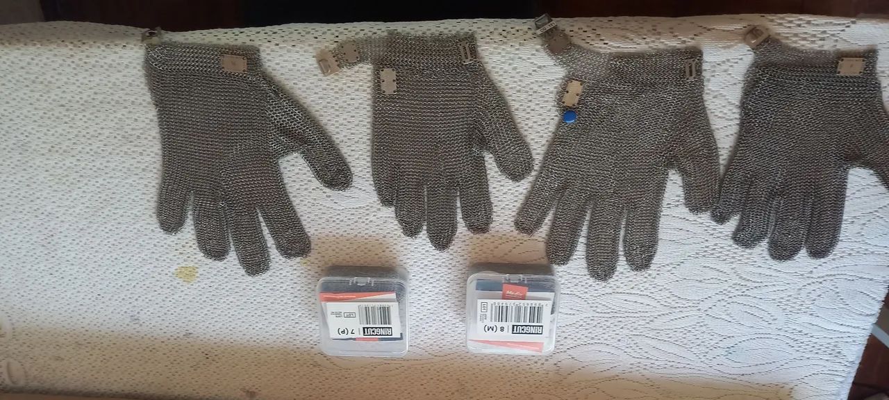 Luvas de Malha de Aço 