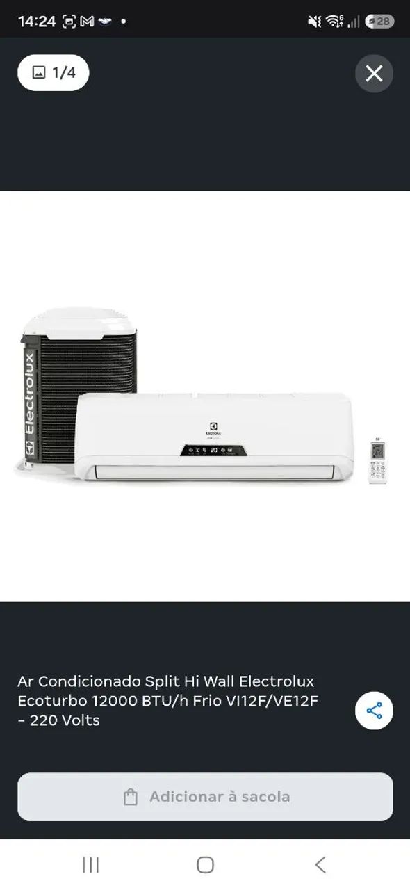 Ar condicionado Split 12000btu 220w