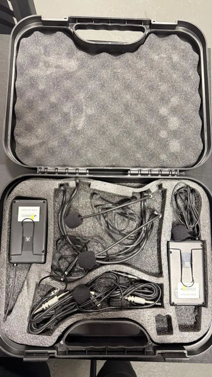 Microfone Sem Fio Duplo Dylan UDX-06 Multi (Headset + Lapela) Completo no Case - Foto 3