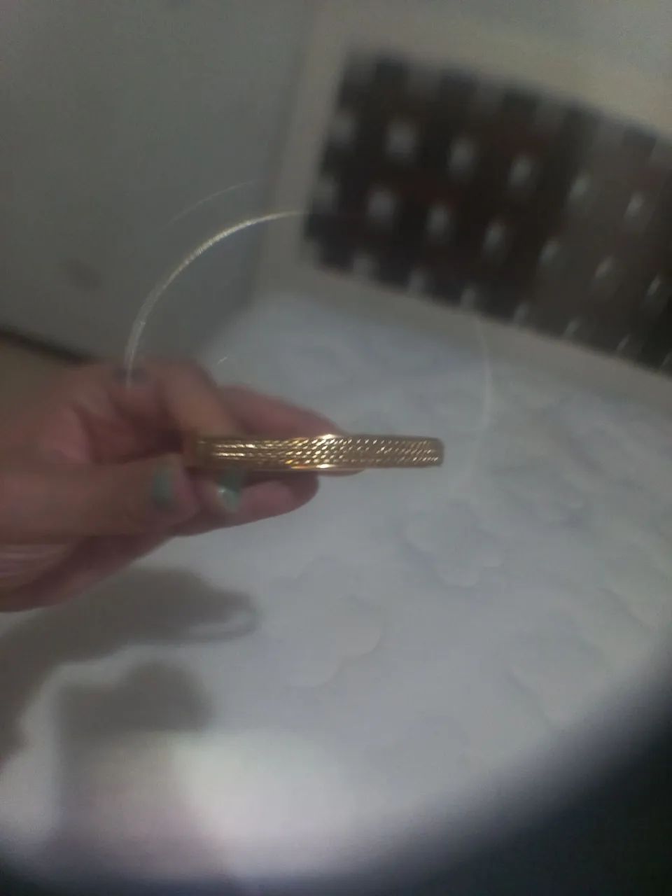PULSEIRA , BRACELETE  " BANHADA A OURO".... USADA UM MÊS  - Foto 5