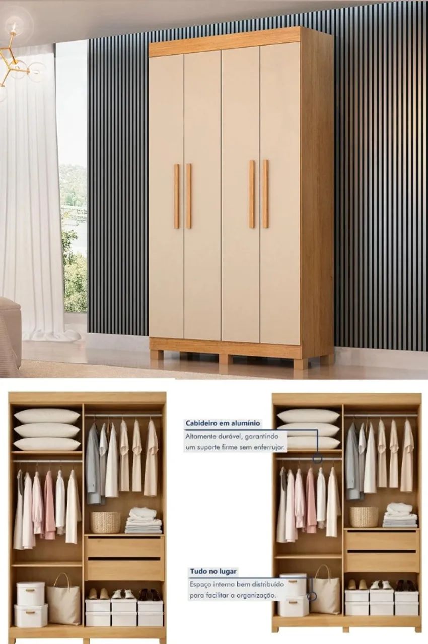 Guarda Roupa SOlteiro 1.23 de largura