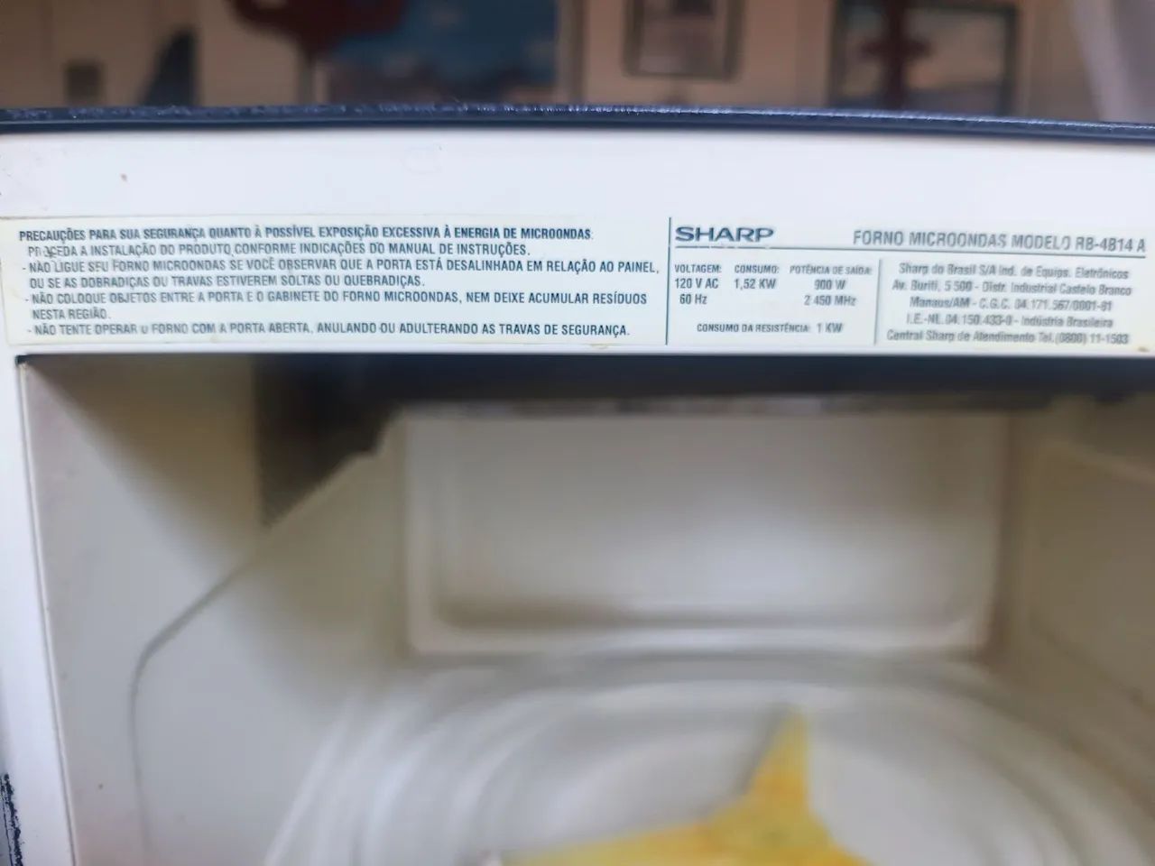 Microondas Sharp Carrossel II Microwave browner - Foto 3