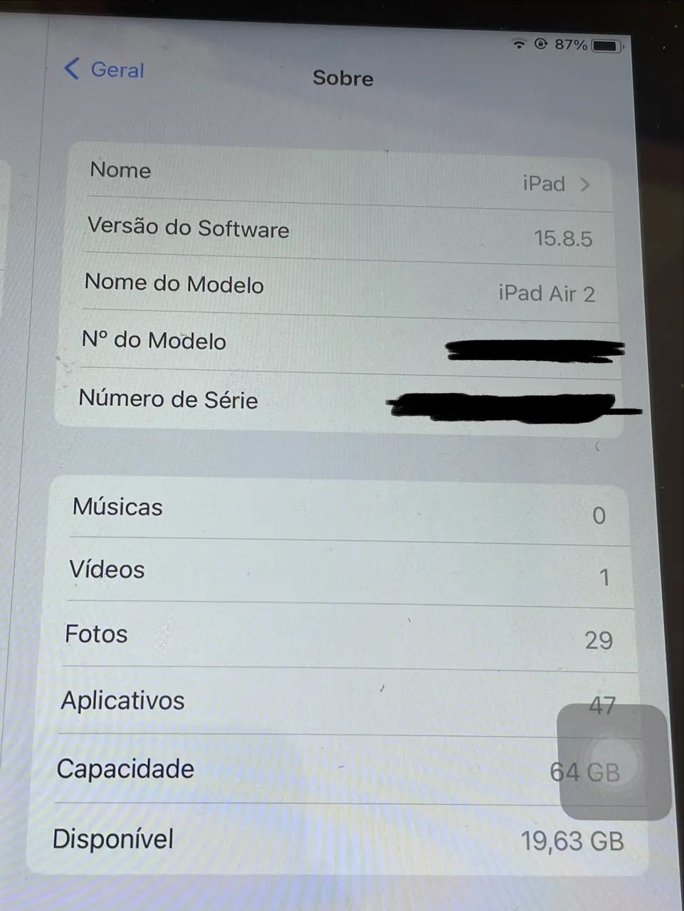 Vendo iPad Air 2