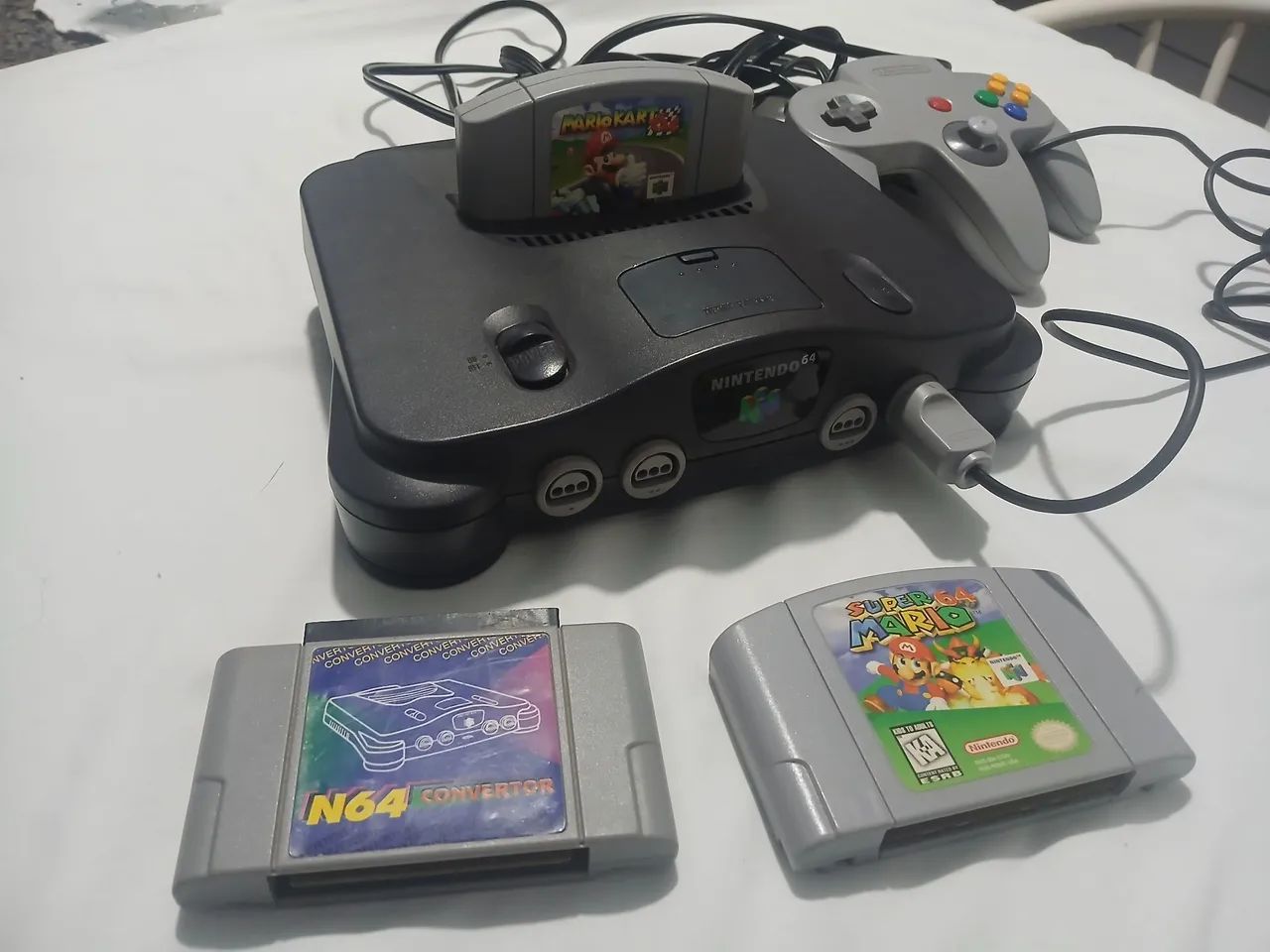 Nitendo 64 com 4 cartucho - Foto 5