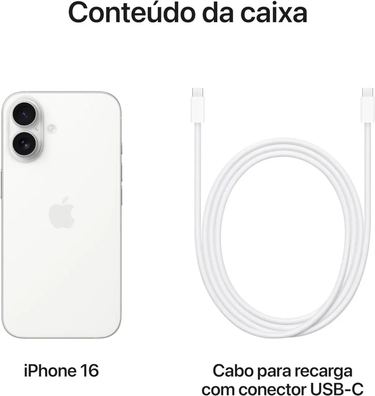 Apple iPhone 16 (512 GB) - Branco  - Foto 3