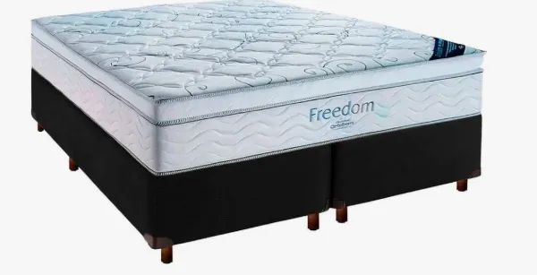 Cama Box + Colchão Queen Size Freedom Ortobom - Foto 4
