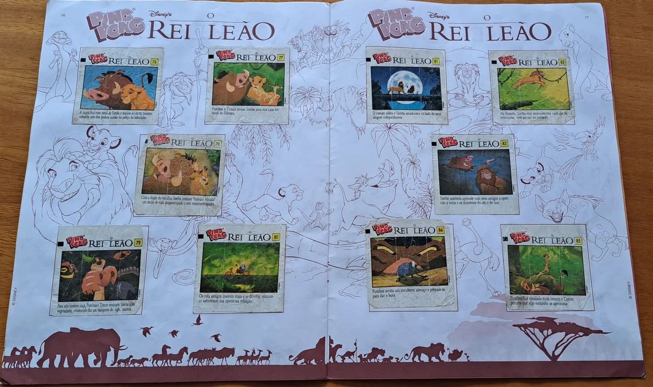 ÁLBUM REI LEÃO ORIGINAL, COMPLETO ANOS 90 - Foto 5