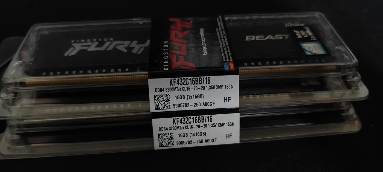 Memória ram 32gb ddr4 2x16gb 