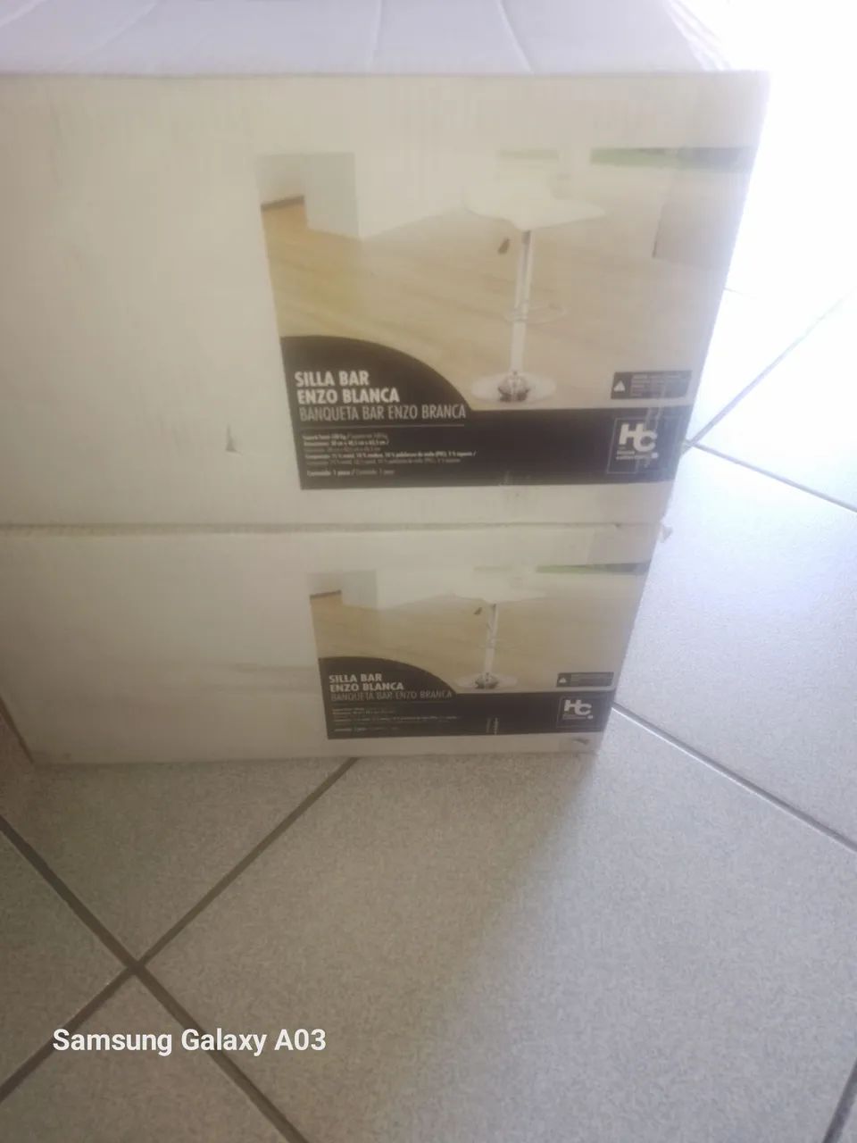 2 BANQUETAS  PISTÃO COR BRANCA ENZO KIT 2 UNIDADES JUST HOME COLLECTION  - Foto 6