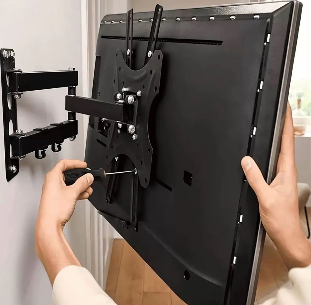Suporte Articulado Universal de Parede para TVs 16-55 polegadas,Movimento completo