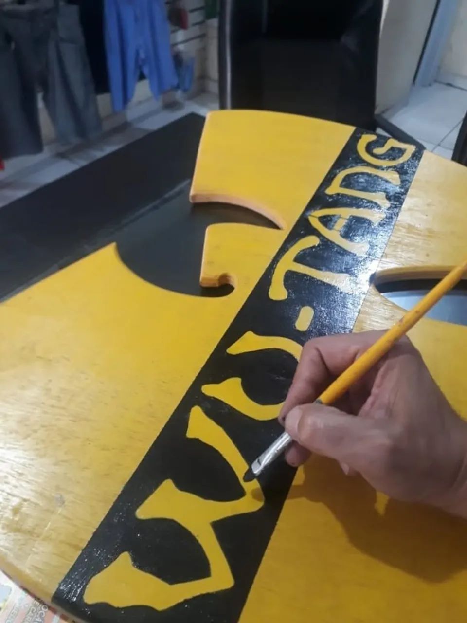 Quadro de parede com led controle remoto, grupo Wu Tang Clan, 66cm largura x 55cm altura - Foto 3