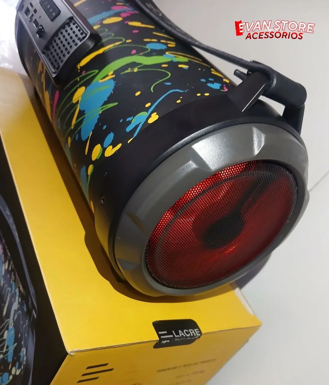 Caixa de som Bluetooth pulse 80w paint blast  - Foto 4