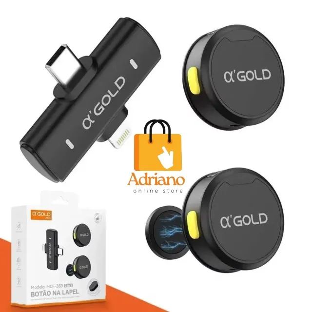 2 Microfone de lapela para Android e iPhone