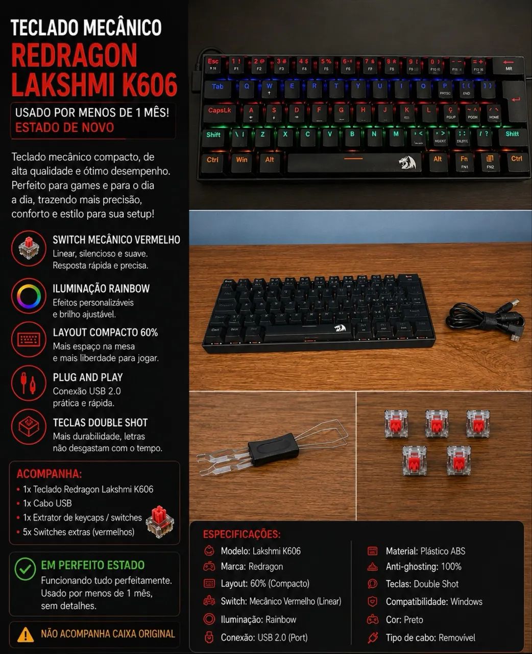 Teclado Redragon Lakshmi !