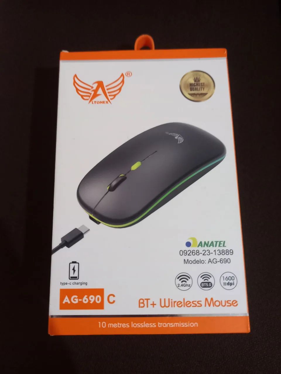 Mouse gamer , luz e Bluetooth 