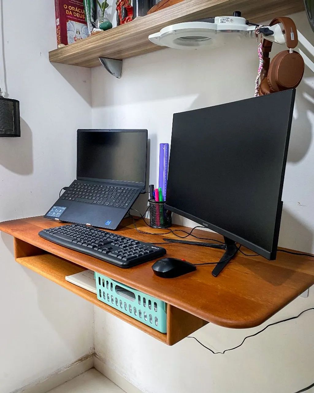 Mesa de estudos madeira maciça - Foto 4