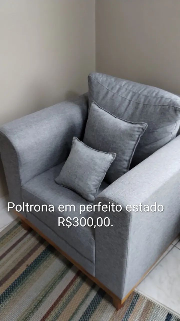 Poltrona Madeira Madeira pouco uso