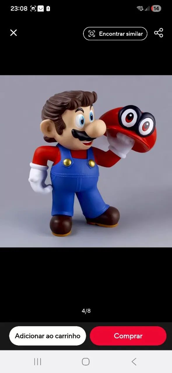 Boneco Super Mario 38Cm - Foto 4