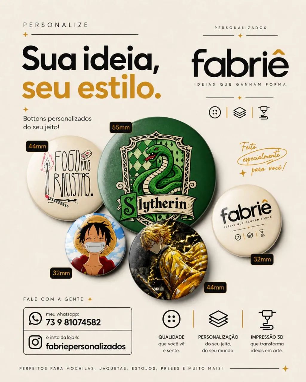 Bottons Personalizados 