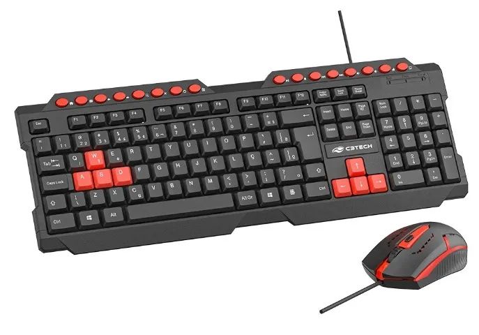 KIT TECLADO + MOUSE GAMER C3TECH GK-20BKV2 - Foto 3